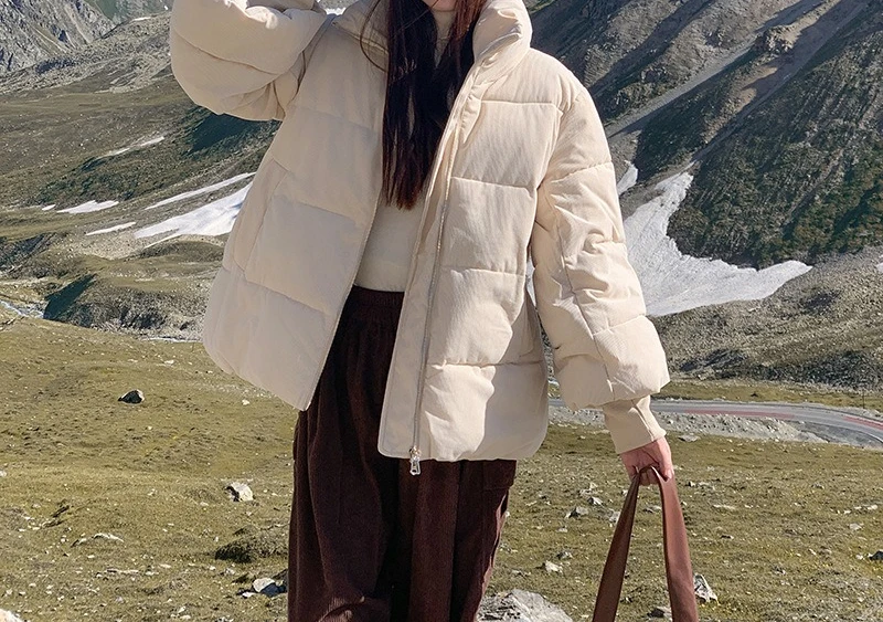 2025 Winter Short Loose Thick Coat Korean Cotton-padded Jacket Fashion Women's Cotton-padded Coat