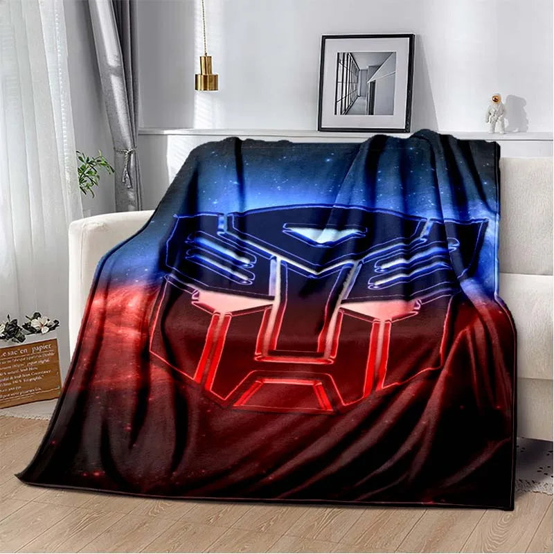 

Cartoon T-Transformers Autobots Soft Flannel Blanket for Beds Bedroom Sofa Picnic,Throw Blanket for Cover Outdoor Leisure Gift