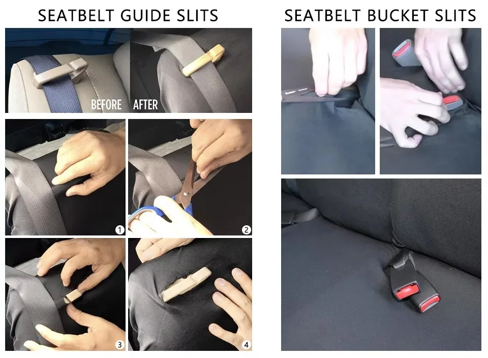 Modische Bestickte Autositzbezüge Set Universell Passend für die Meisten Autos mit Reifenprofil-Detail Styling Autositzschutz Geschenke – Detail 5