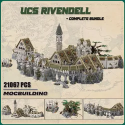 Famous Movie Moc Bricks Rivendell UCS Building Blocks Magic Fairy Town Complete Model Ultimate Collector Series DIY Assembly Toy