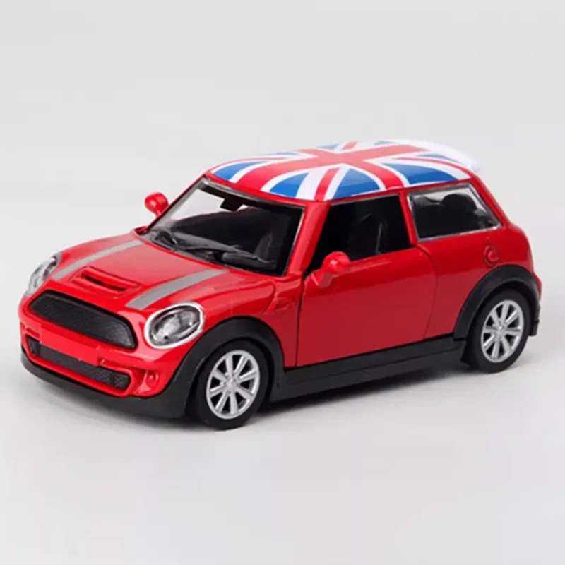 Original Diecast 1/32 Scale Mini Cooper Alloy Car Model Adult Classic Collection Souvenir Boy Gift Toy Static Display