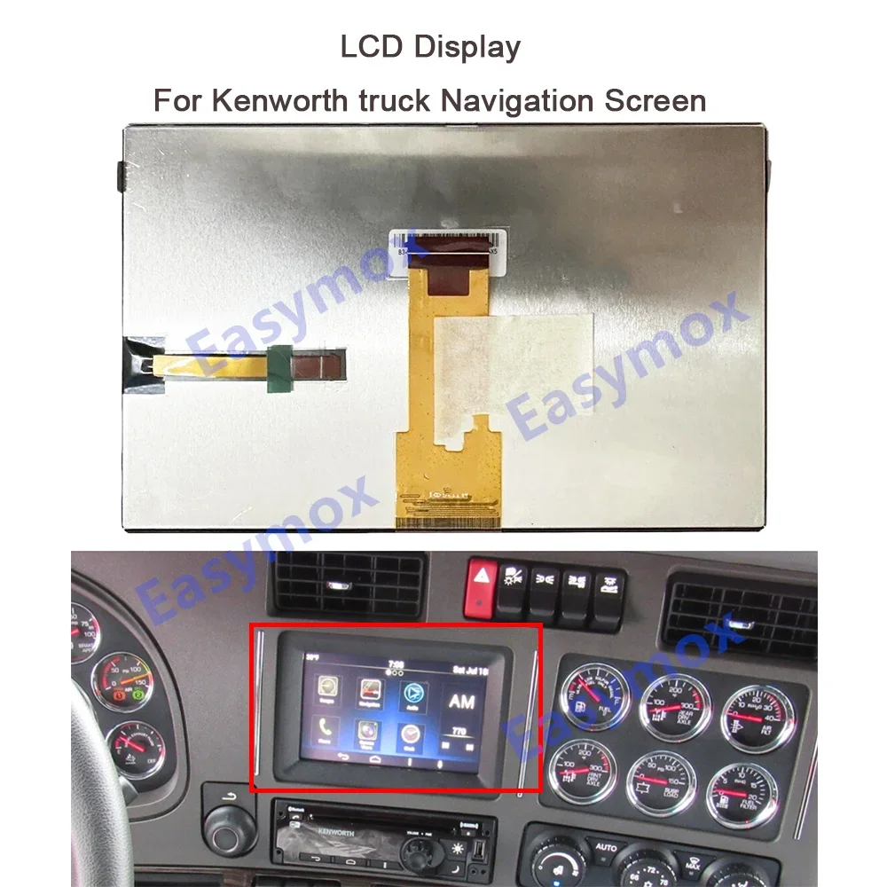 

LCD Display for Kenworth Truck T680 T880 2008-2020 Navigation GPS Radio Multimedia Screen Module Repairment 12412AA