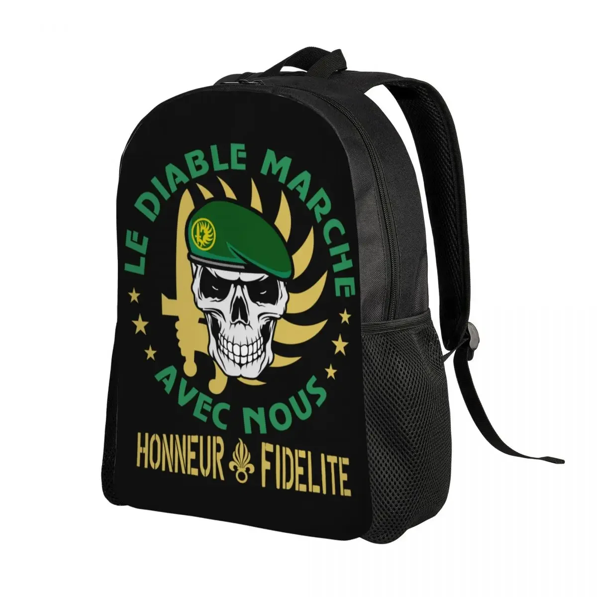 حقائب ظهر مخصصة من Etrangere للفيلق الأجنبي للنساء والرجال مقاومة للماء للمدرسة والكلية الفرنسية الفرنسية حقيبة عسكرية مطبوعة حقيبة كتب #2