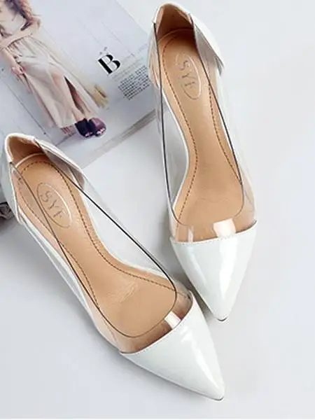 Spring Season Pointed Toe Single Shoes Transparent Nude Color  High Heels Women Thin Heel Summer 2025 New Princess Girl ...