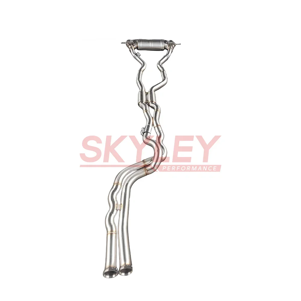 SKYLEY 2014-2019 Exhaust Pipe Car Exhaust System Equal Length Mid Pipe 304 Stainless Steel for  M3/M4 F80 F82 F83 S55 3.0T