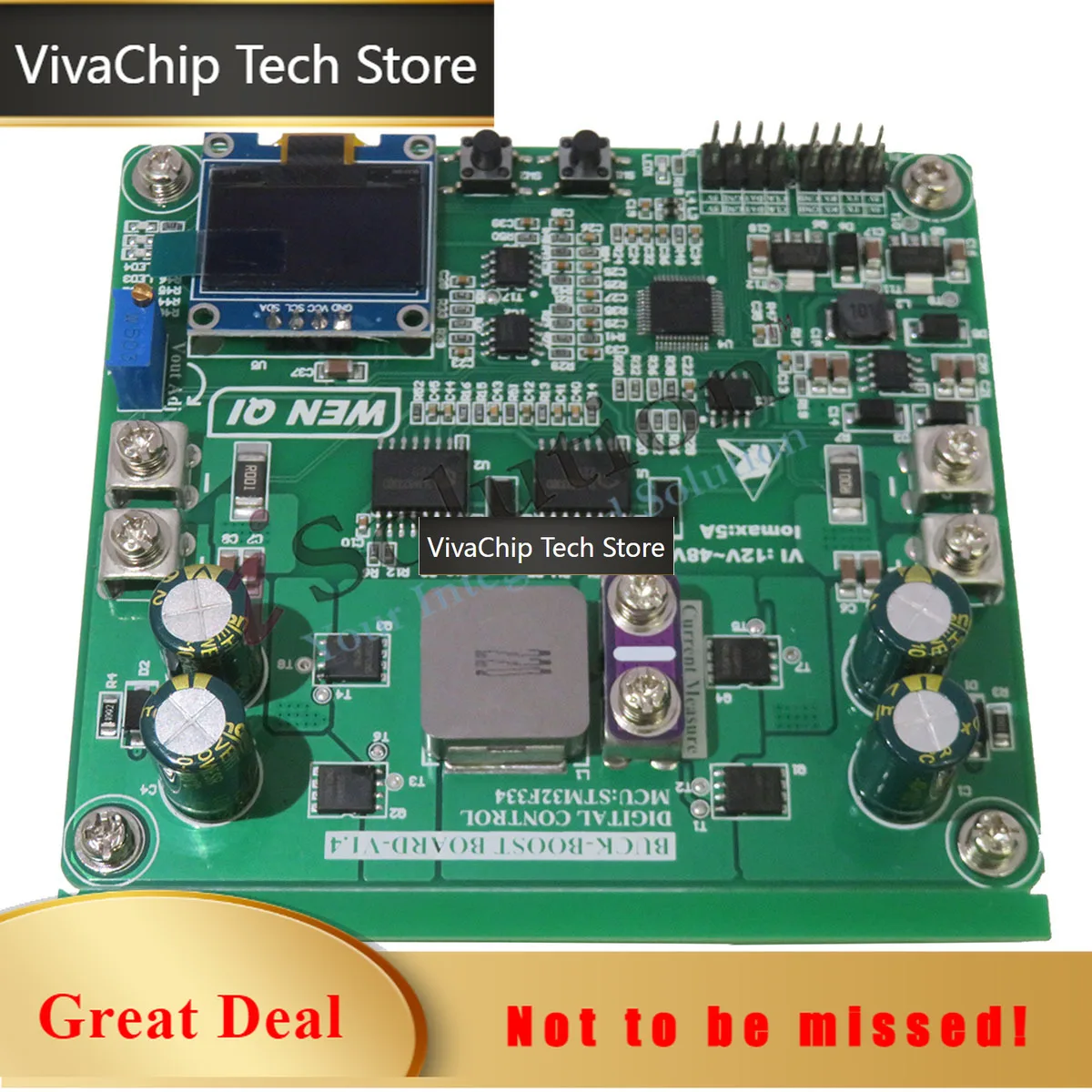 VivaCTBUCK-BOOST STM32 Converter Board Digital Control STM32F334 Buck Boost Development Board Switch Power Supply