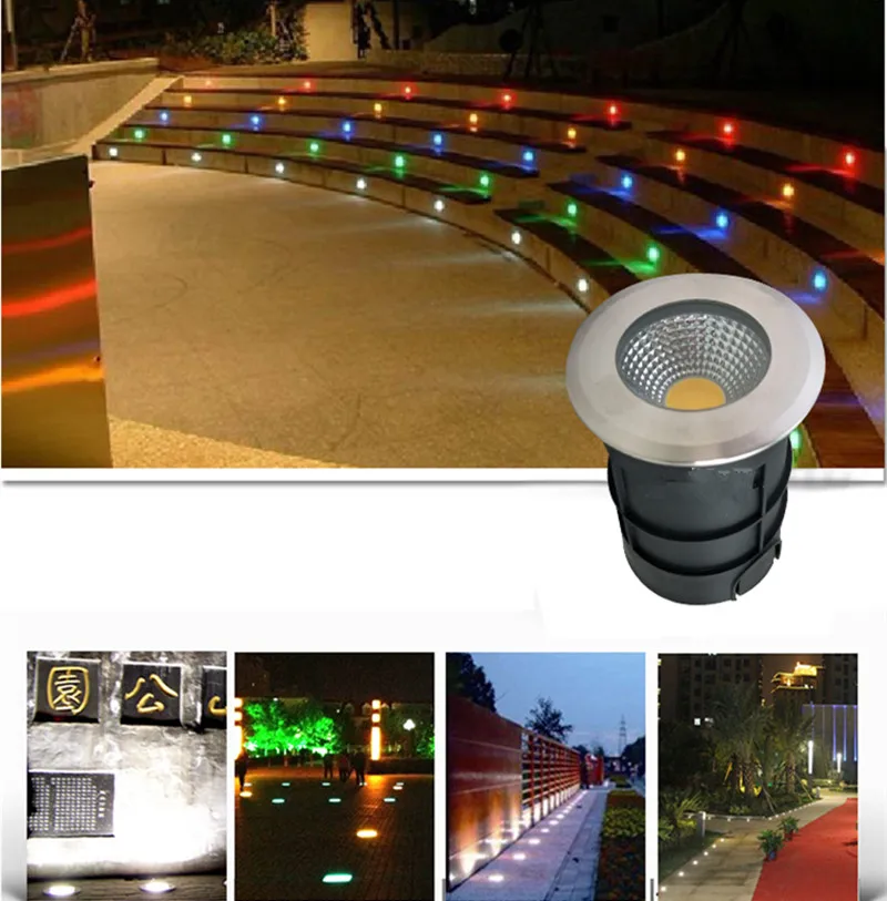 Imagem -05 - Luz Subterrânea Impermeável Led Recesso Deck Light Jardim e Pathway Decor Holofote ao ar Livre 3w 5w 7w dc 12v 220v