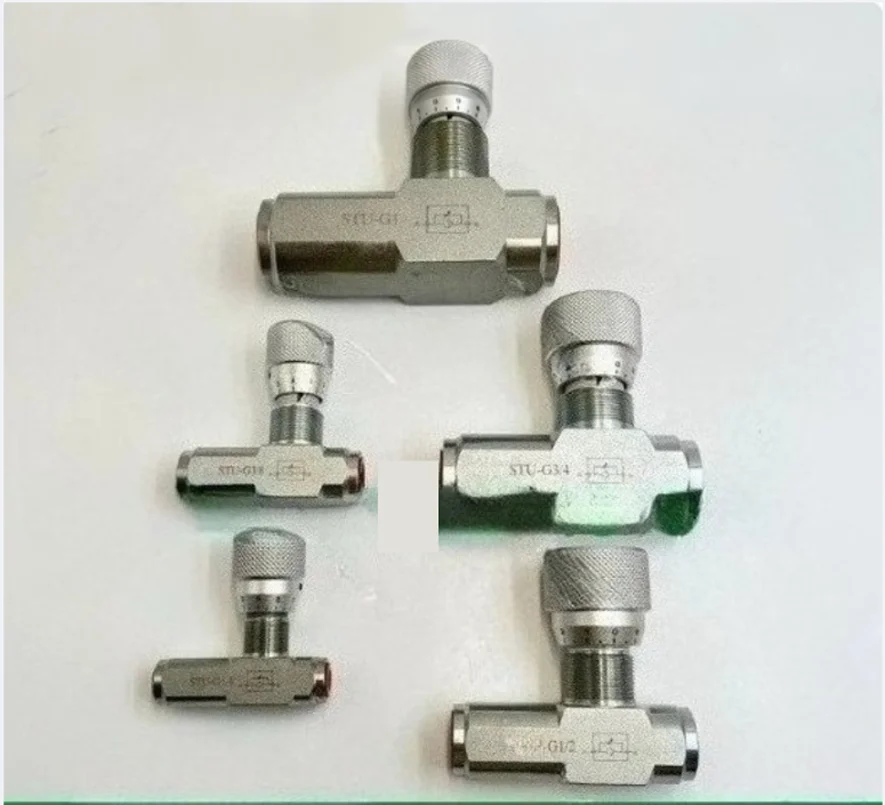 Flow Control Valve STU Hydraulic Throttle Valve One-way STU-G1/4 STU-G3/8 STU-G1/2 STU-G3/4 STU-G1