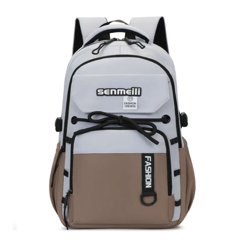 American Casual School Bag Male and Female College Students Trend Large Capacity Travel High Sense Niche Backpack