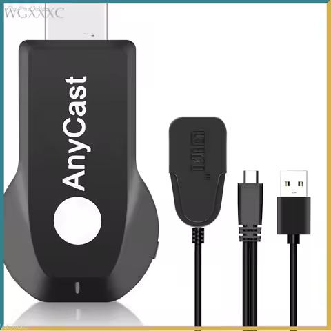 AnyCast M2 Plus 1080P 무선 와이파이 디스플레이 TV DLAN 동글 리시버, HDMI 호환 미러링 미라스크린, 미라캐스트 에어플레이 PC용