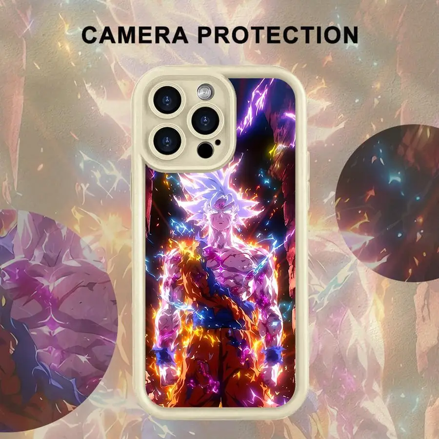 

Dragon Ball Super Cool Goku Vegeta Soft Shell Phone Case for iPhone 15 16 14 Plus 16e XS Max 17 Air 13 12 11 Pro Max XR