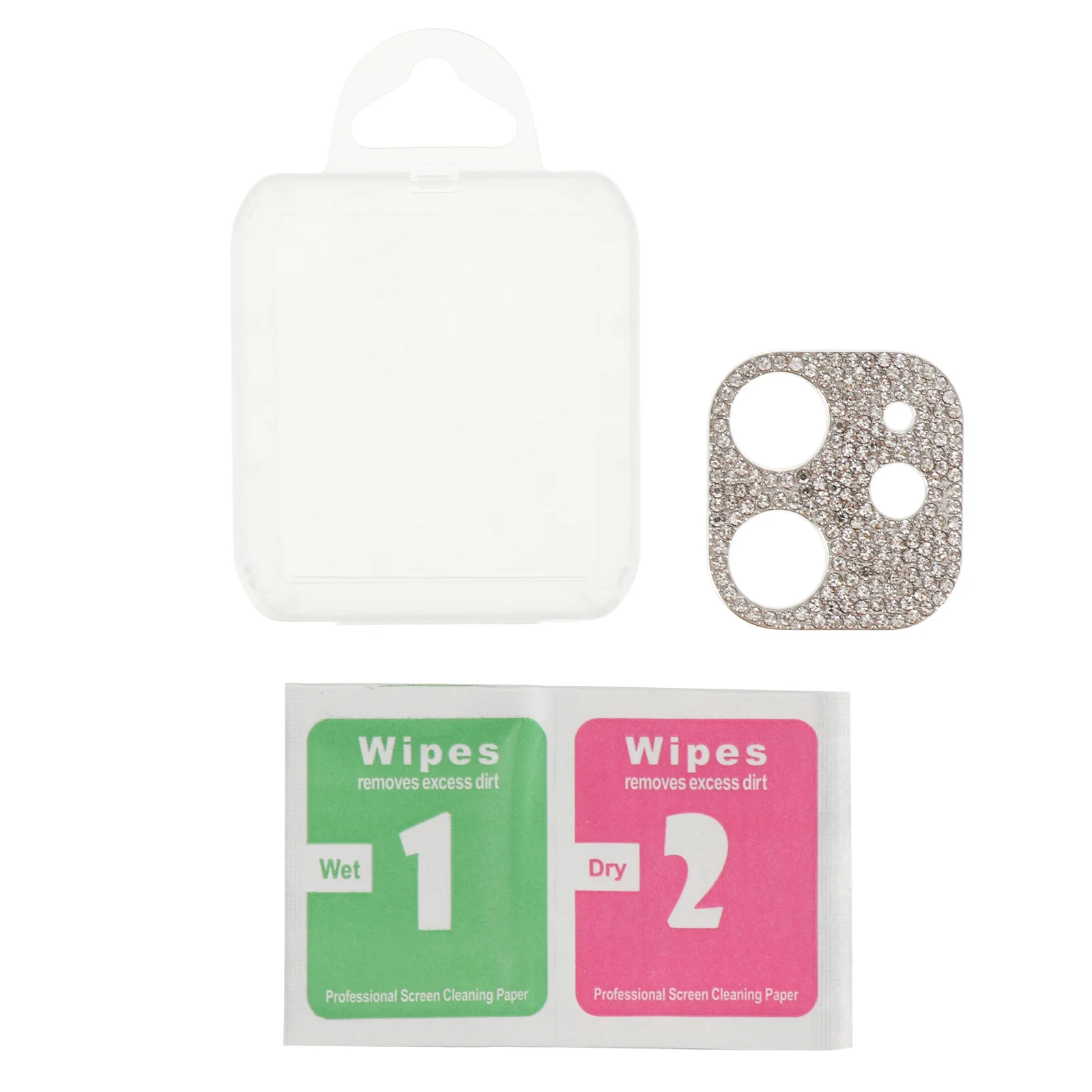 Diamond Camera Decoration Cell Phone Screen Protector Flash Lens Film 12 Protectors