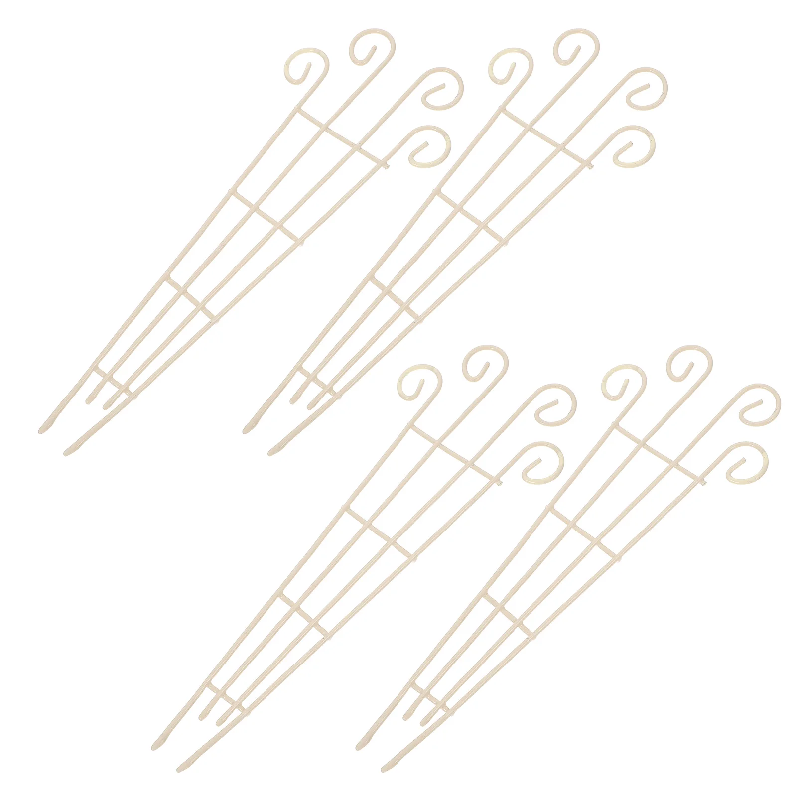 

4pcs Mini Garden Trellis Climbing Plants Compact Metal Support Rack Vine Holder For Indoor Potted Bonsai Small Trellis Stand For