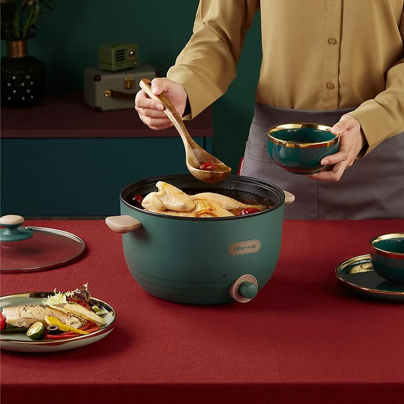 หม้ออาหารไฟฟ้า, หม้อนอนสติ๊ก, หม้อไฟขนาดเล็ก, หม้อสำหรับใช้ในบ้านออลอินวันความจุ3ลิตร, หม้อทอดไฟฟ้า800วัตต์