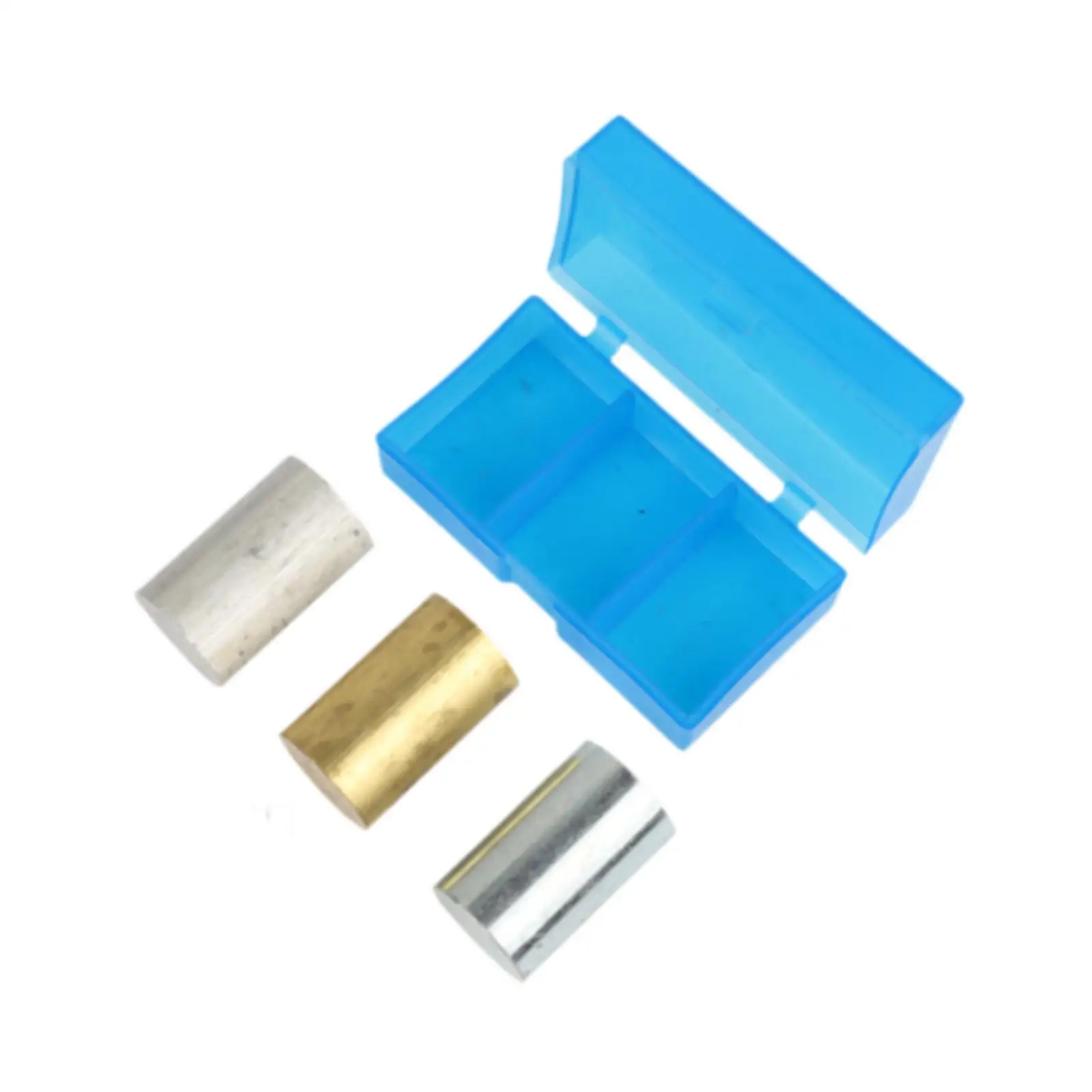 3x Copper Aluminum Iron Physics Lab Block Group Gravity Experiments Supplies