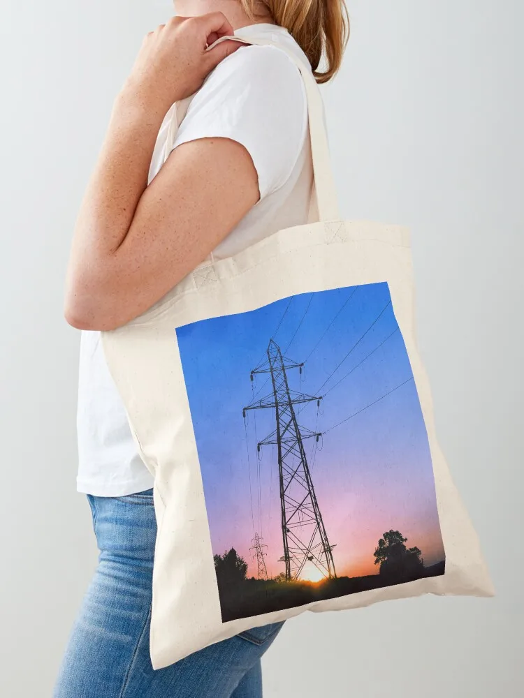 

Sunset Pylon Tote Bag custom canvas bag shopper women tote bags