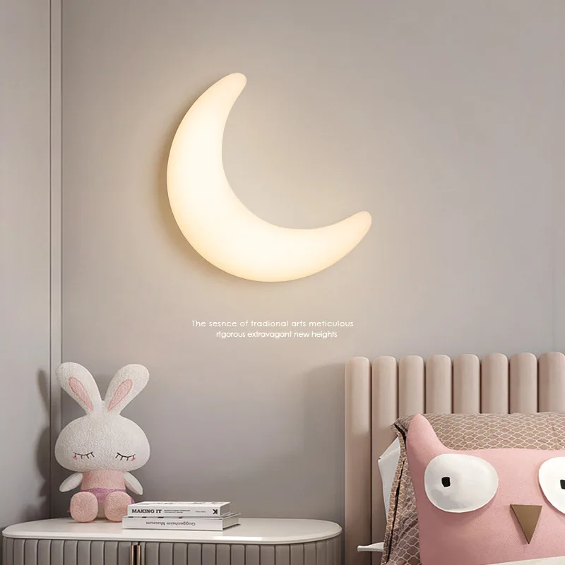 LED Clouds Ceiling Lamp for Bedroom Children\'s Room Corridor Stairs Modern Stars Moon Wall Lamp Home Decoration Indoor Lighting