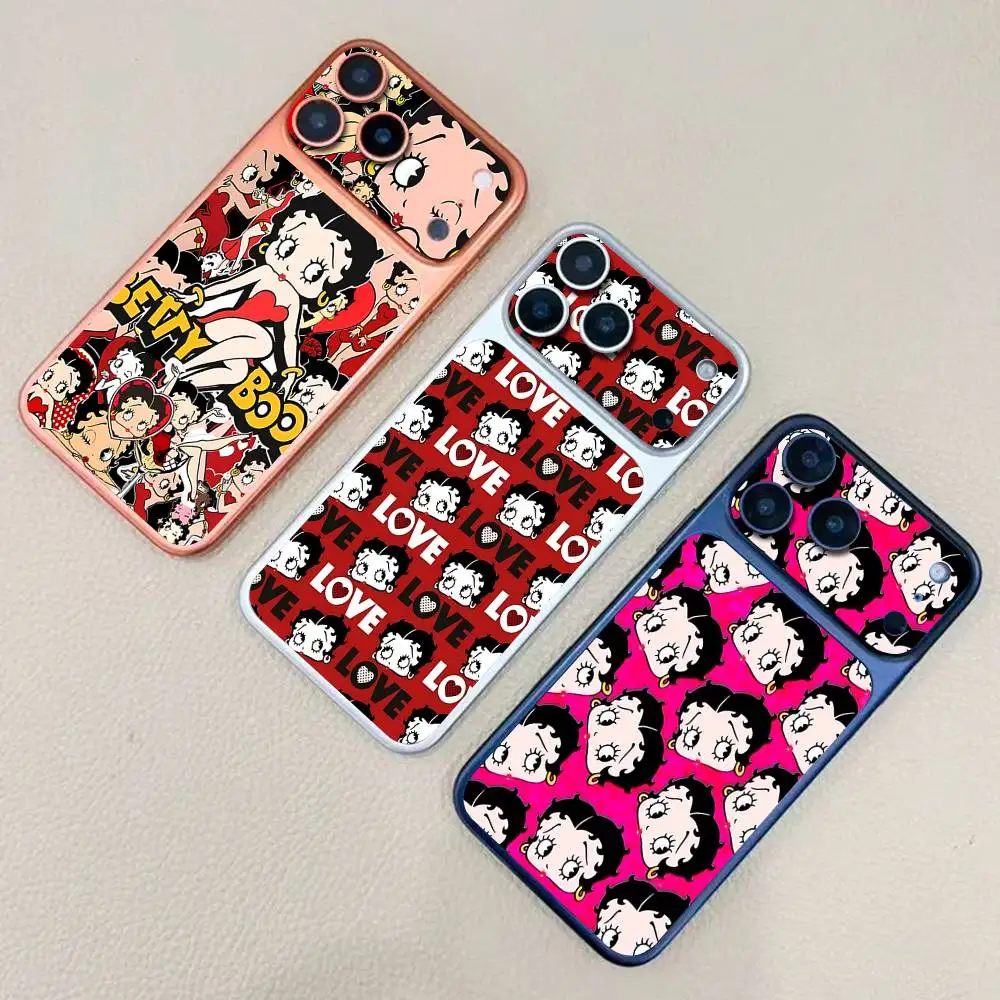 Anime B-bettyS Sexy Boop For Apple IPhone 17 Pro 17 Pro Max Back Cover Decal Wrap Skin Colorful Rear Protective Sticker Film