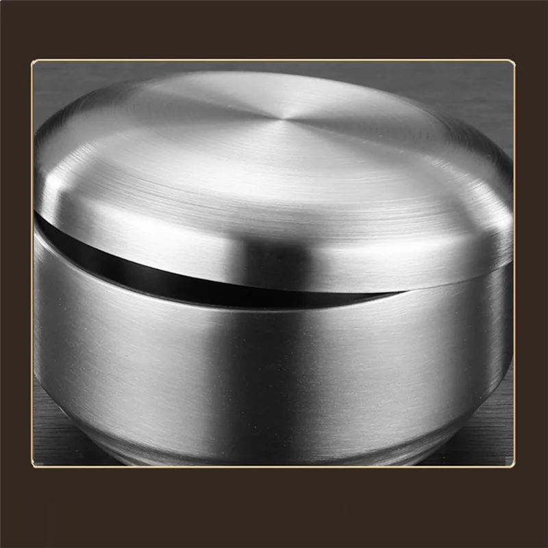 

L56A-304 Stainless Steel Dining Bowl Double-Layer Insulated Rice Bowl Cooking Bowl Metal Bowl Mix Rice Bowls