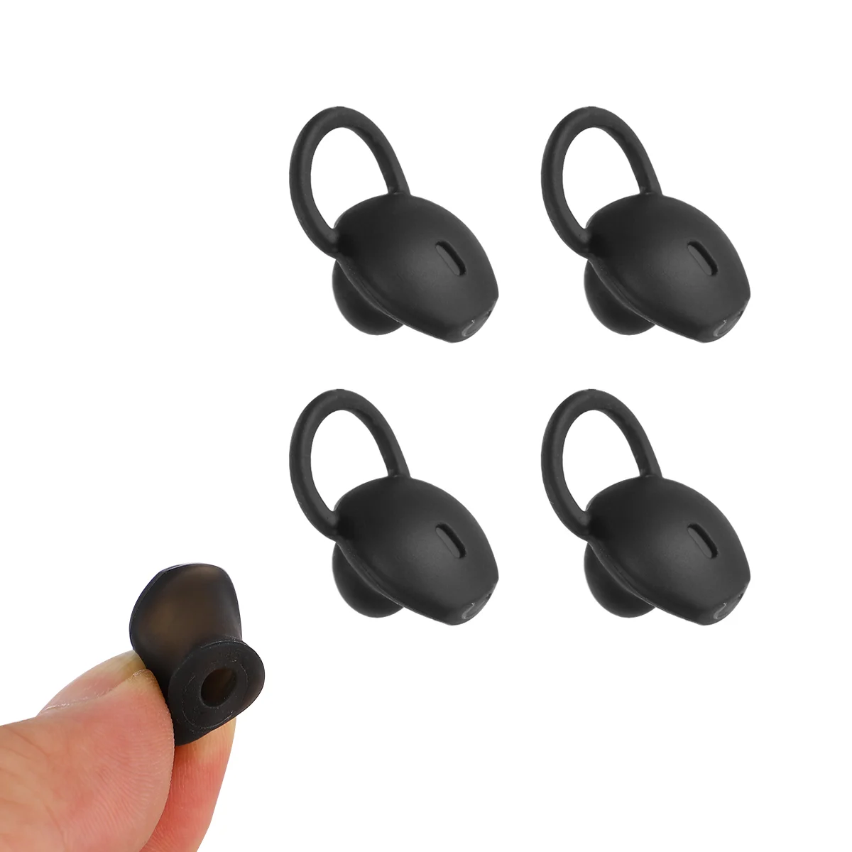 1 Set 4pcs Ear Ear Plug Cover Ear Bud Anti Earbuds Headphone Accessories Compatible for Huawei B5 (Black)