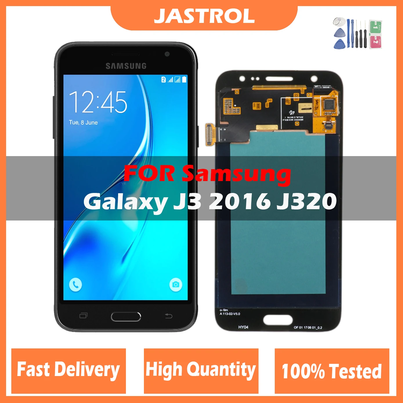 Tested LCD Display For Samsung Galaxy J3 2016 J320 J320A J320F J320P J320M J320Y J320FN Screen Touch Digitizer