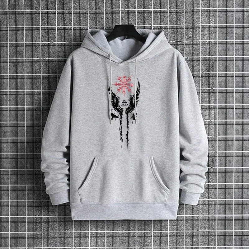 Ancient Raven Männer Hoodie Urban Streetwear Fashion Kapuzenpullover Männlich Hip Hop Trendy Casual Hoody Herbst Winter Warmer Pullover