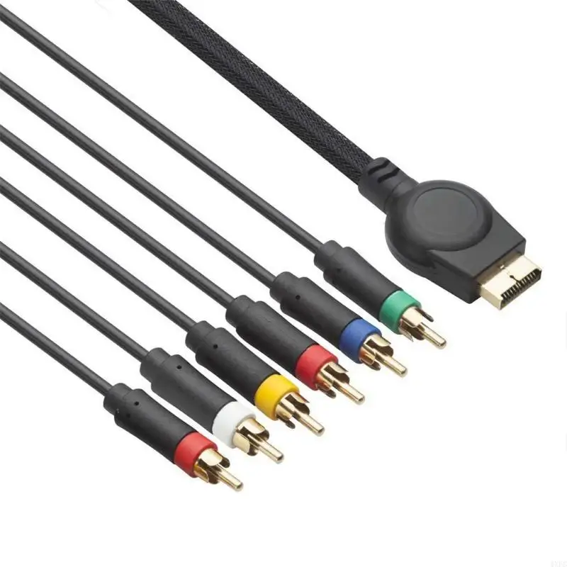Para Sony PS PS2 PS3 AV Ypbpr Cable 1,8 M chapado en oro para consola de juegos Cable de Audio y vídeo para controlador de juego Sony Cable RCA AV