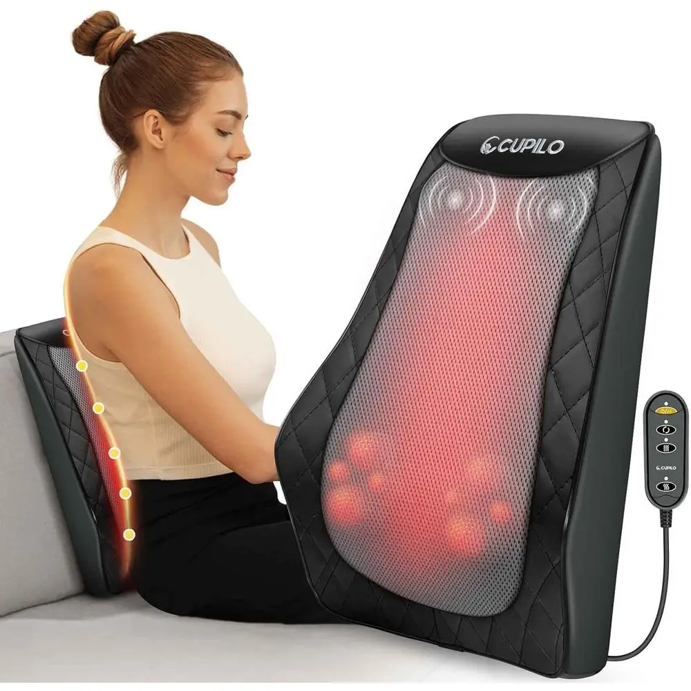 

Heated Deep Tissue Massager for Back, Neck, and Legs - Ideal for Pain Relief and Relaxation, Perfect Mother's Day Gift
