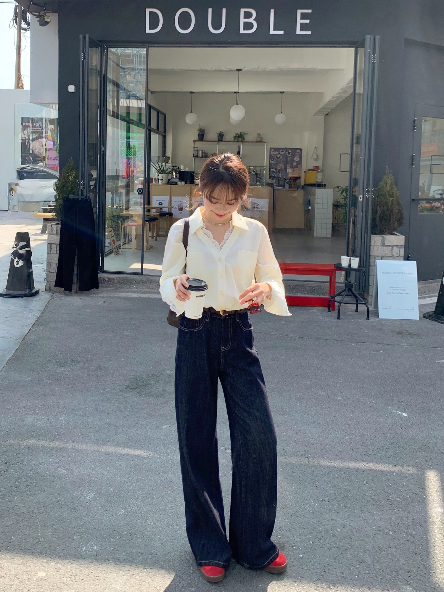 

Женские джинсы прямого кроя, темно-синие, в ретро-стиле, весна-лето, с высокой талией, из эластичного хлопкового денима, свободного кроя, укороченные