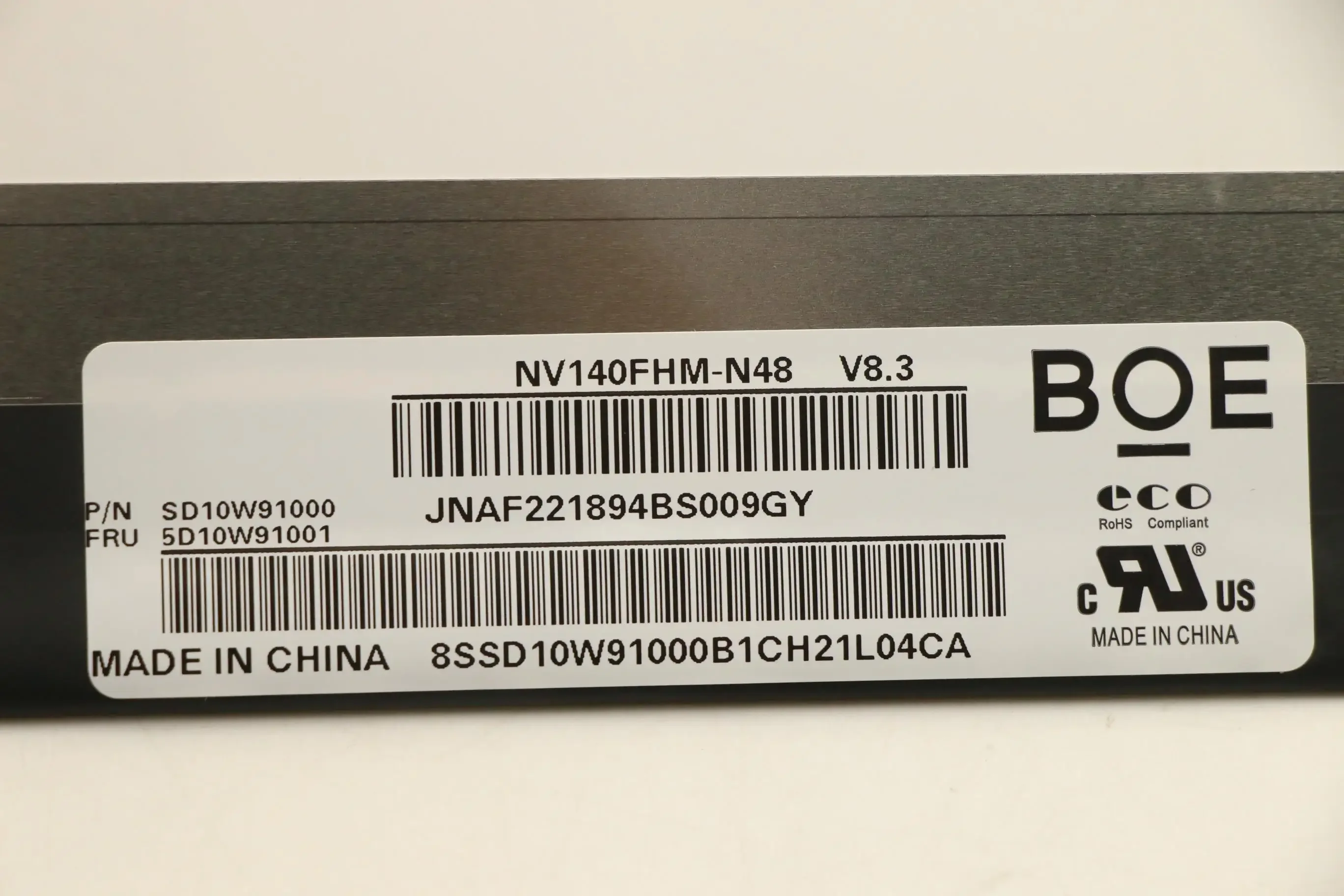 New Original for Lenovo 14W Gen 2 IdeaPad 1 14IAU7 14ALC7 FHD LCD Screen 5D10W91001