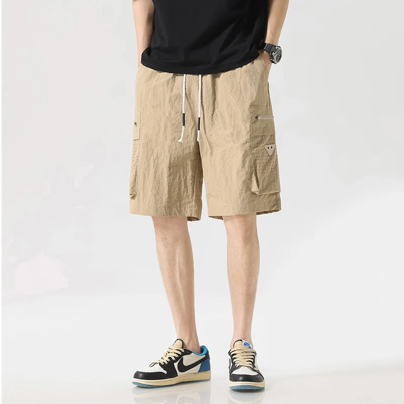 Summer Shorts Men Harajuku Streetwear Casual Man's Cargo Shorts  Multi-pocket Straight Joggers Pants Hip Hop y2k Male Clothing