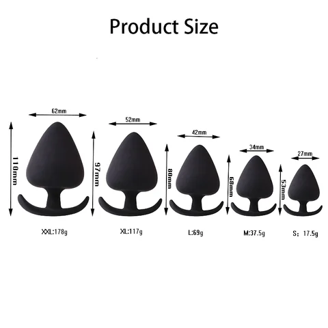 5 Different Sizes Anal Plug Trainer Dildo Massage Prostate Stimulator For Men Women Butt Plugs Sex Toys For Couples SM Adults 18