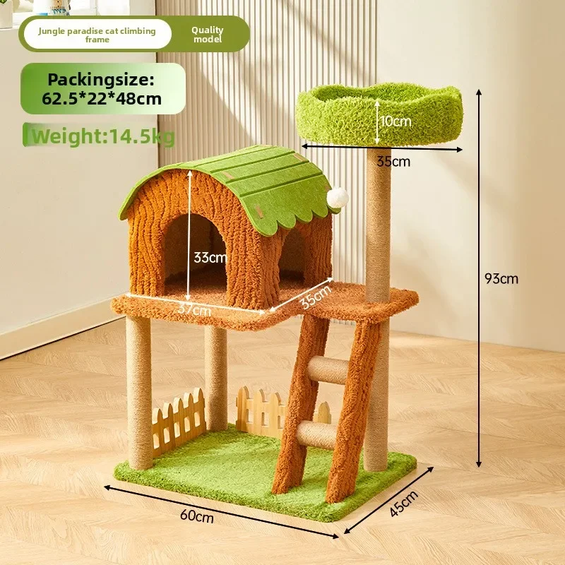 Cat climbing frame, colorful cat villa, multi-layer cat nest, multi-functional pet nest, cat ladder, pet house, cat scratch post
