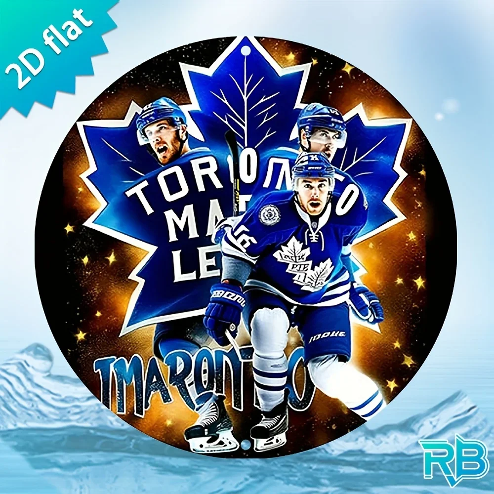 Letrero Metálico 2D de los Toronto Maple Leafs, Equipo de Hockey sobre Hielo de la NHL, Logotipo Retro Vintage, Decoración para el Hogar, Bar o Cuarto de Hombre, Regalo para Fanáticos