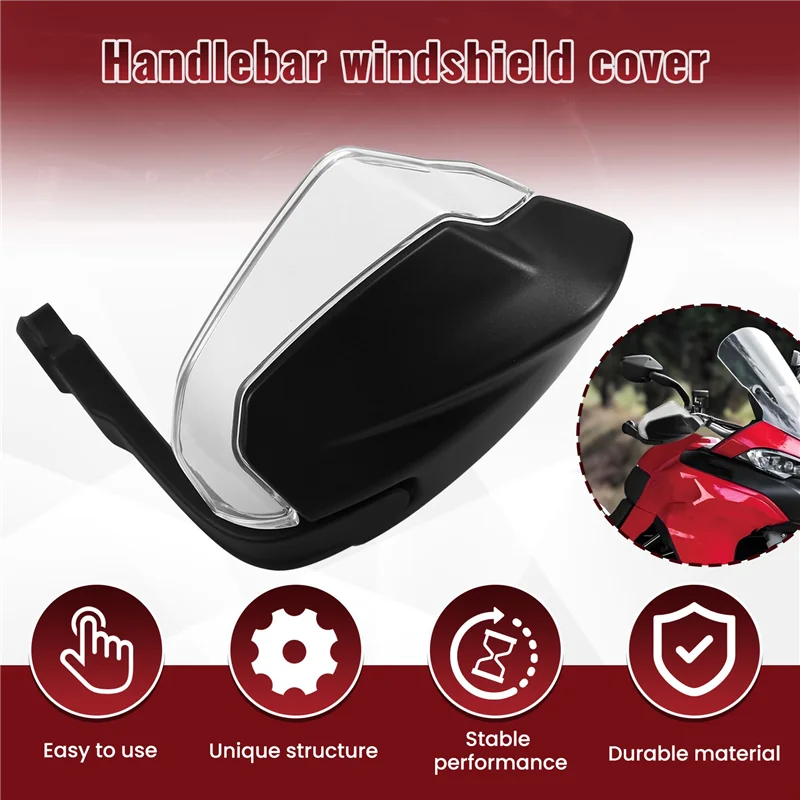 

Dependable-Handguard For Ducati Multistrada V2 S 2025 Hand Guard Protection Sliders Motorcycle Handlebar Windshield Air Deflecto
