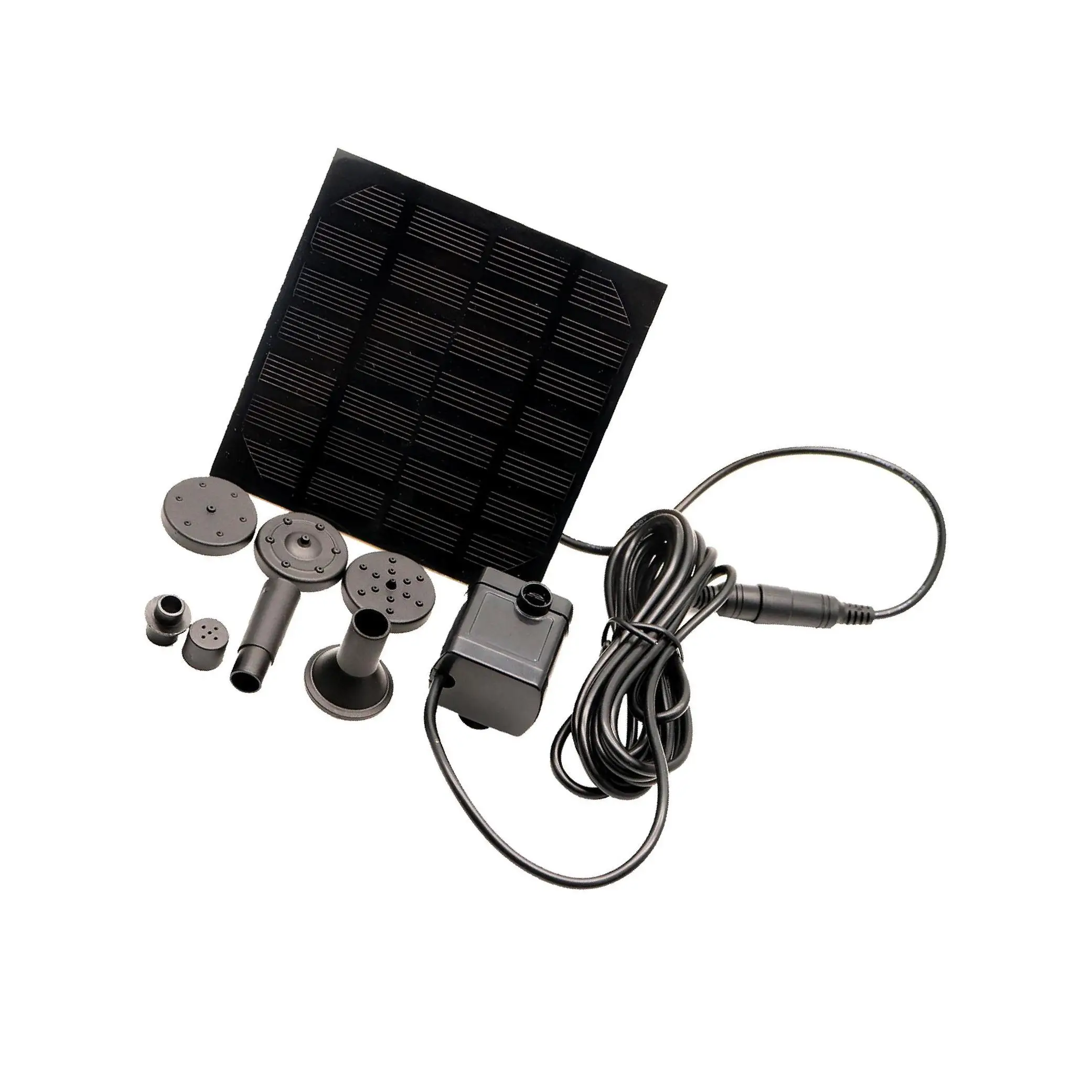 

Solar Fountain with Panel Water Pump Outdoor Fountain 6 Sprinkler Heads