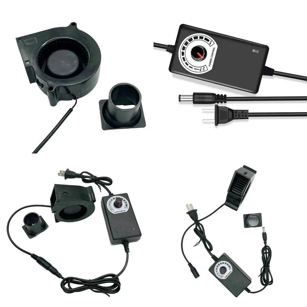 3600RPM Variable Speed 12V 2A Electric Blower Cooling Fan With Double Ball Bearing For Grill And Power Tool high quality