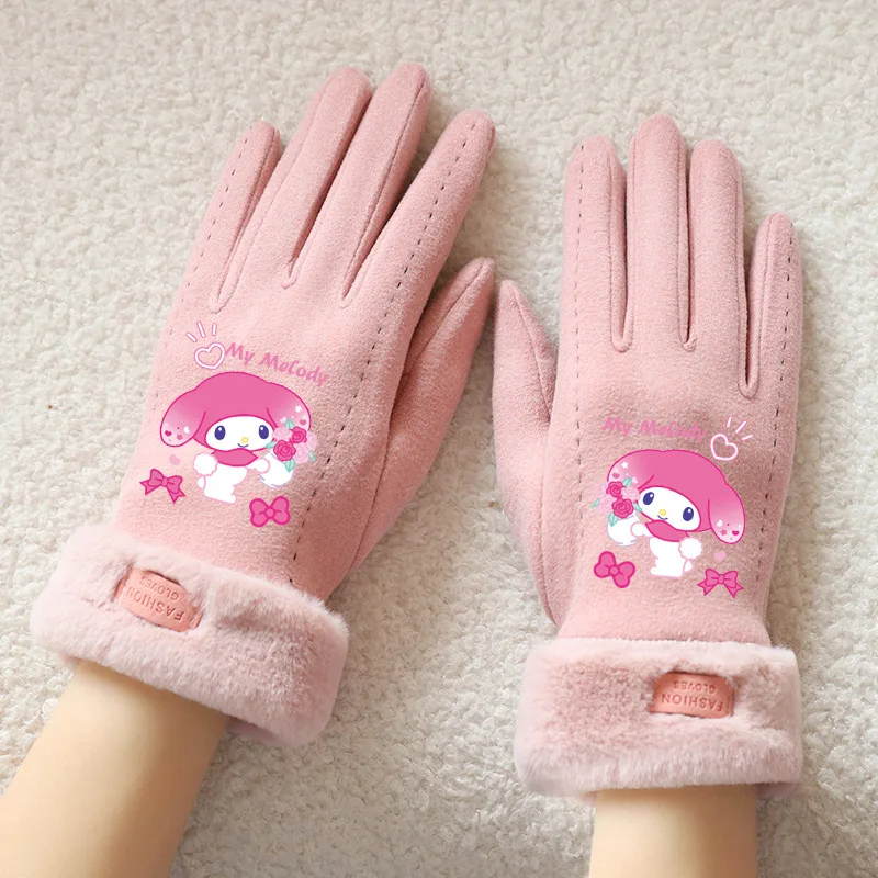 1 قطعة قفازات فورمي ميلودي شتاء دافئ صوف مبطن قفاز سميك يندبروف الباردة برهان في الهواء الطلق قفاز الاطفال عيد الميلاد #2