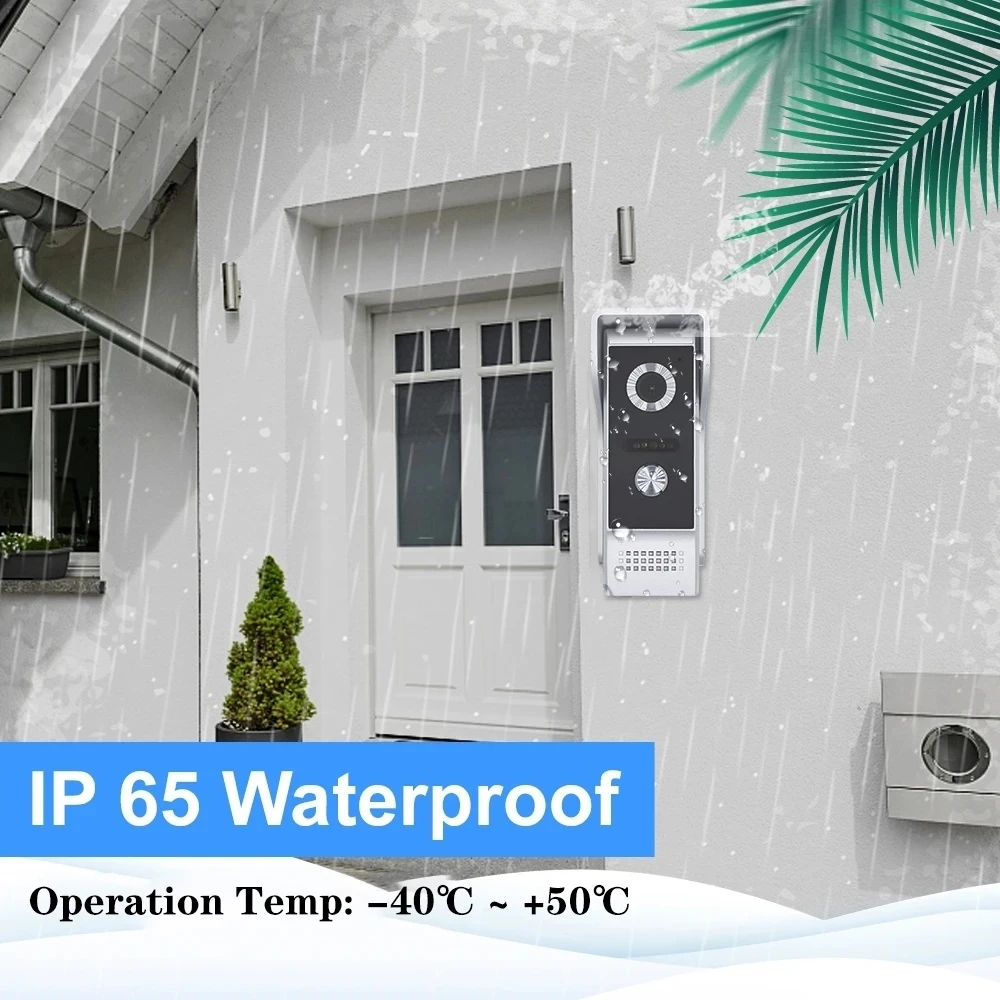 Kabel 7 Zoll Video Türklingel Intercom Villa Handheld Tür Telefon Farbe 1080p Bildschirm Video Tür Zugangs system für zu Hause Wohnung