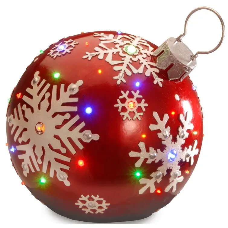 

Новинка! Светящиеся рождественские шары и фигурки из полимерной смолы, 45 см, для уличного декора сада и праздничных украшений.