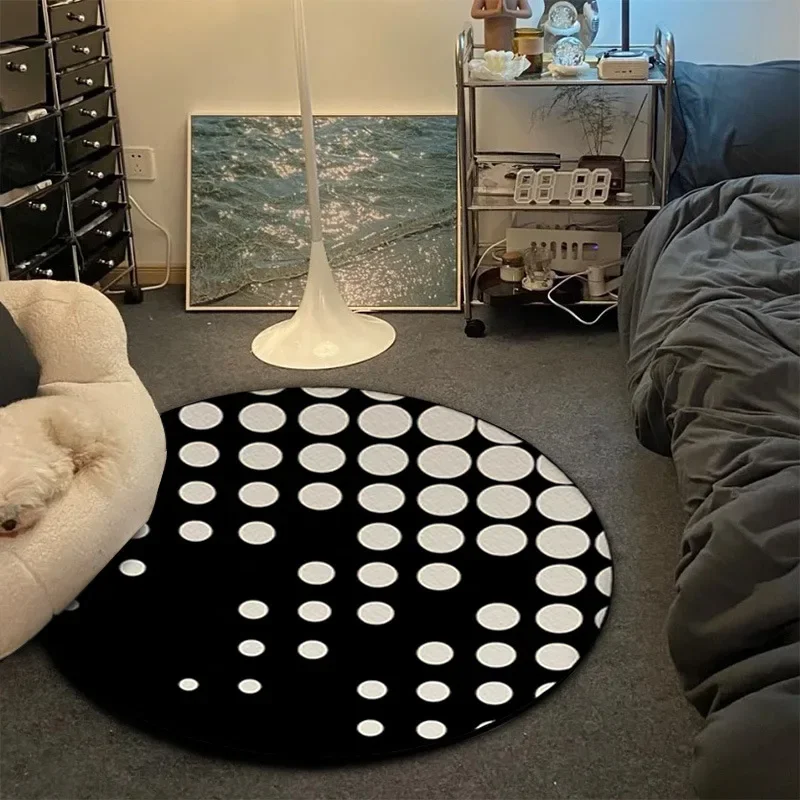 Round Leisure Rug – Light Luxury Decorative Carpet for Living Room, Bedroom, Sofa Area, Indoor & Outdoor Home Decor