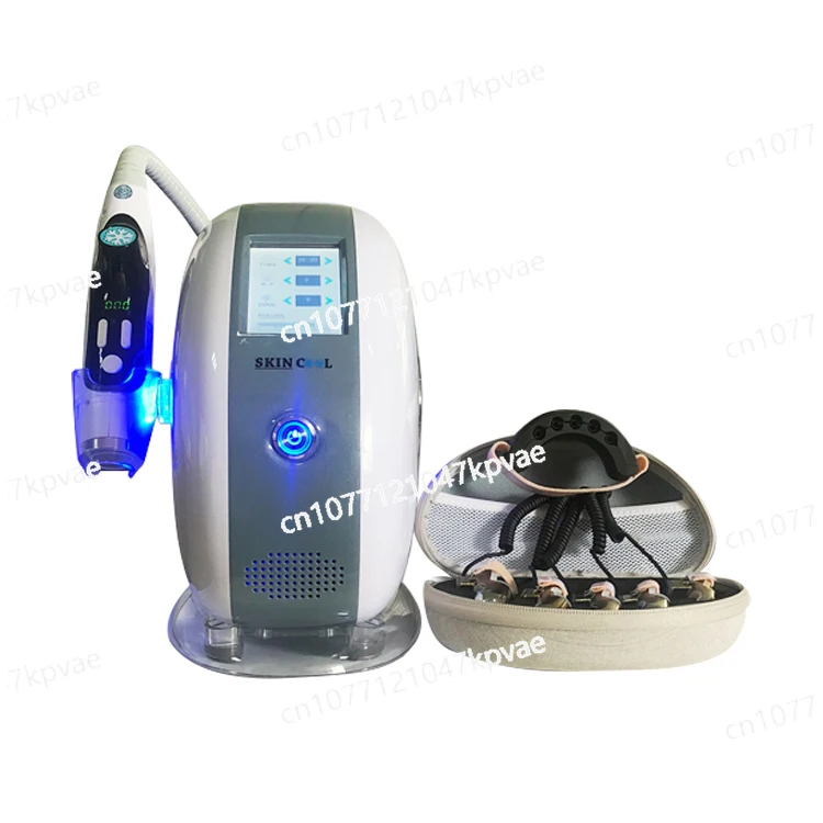 

Golden Magic Body Face Lifting EMS Massage 2 IN I RF $ Freezing Head Diamond Finger Massager