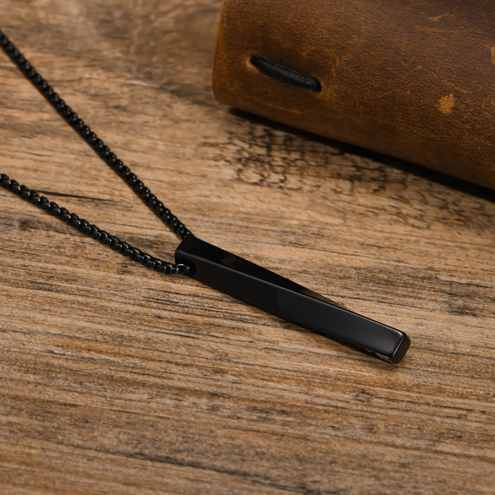 Wikinger-Valknut-Anhänger-Halskette für Herren, Edelstahl, stilvolle Mobius-geometrische Halskette, nordischer Odin-Kragen, Schmuck für Männer – Detail 9