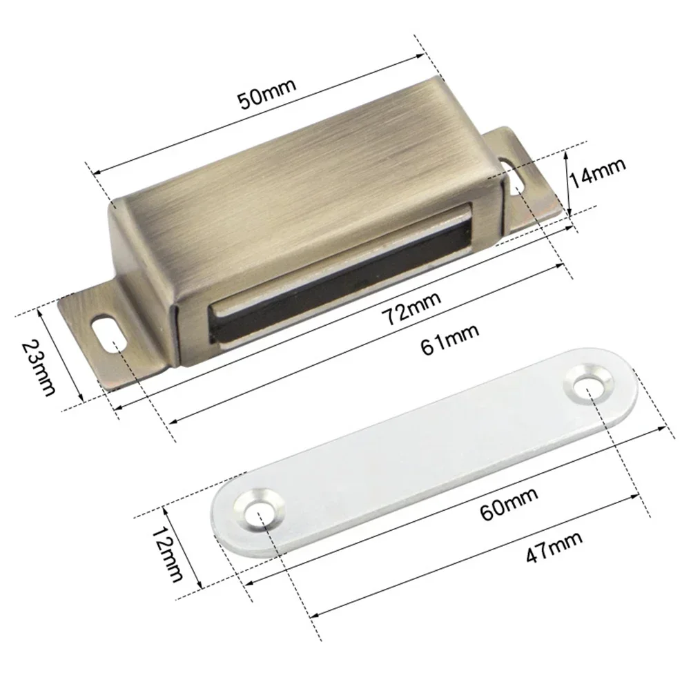 Extra Strong Magnetic Door Catch, Heavy Duty Cupboard Magnets, 20KG Strength, Securely Close Kitchen Doors, Cabinets, Drawers