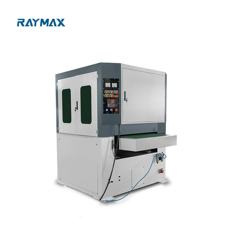 RAYMAX Strong Wide Abrasive Belt Grinding Metal Plate Polishing Machine Metal Steel Plate Grinding Deburring Sanding Machine