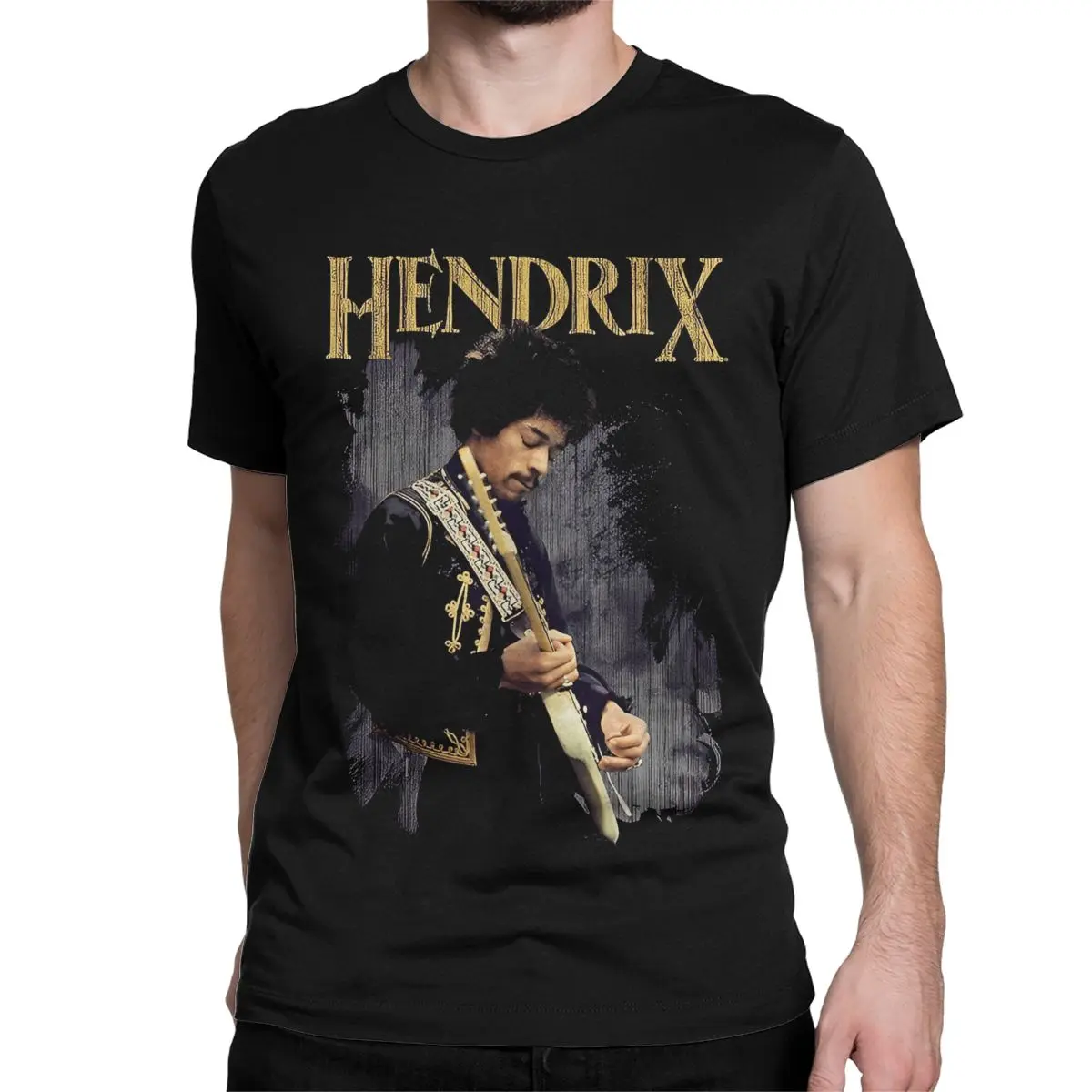 Funny Rock Guitar Singer T-Shirts for Men Women Round Neck 100% Cotton T Shirt Jimi H-Hendrixs Short Sleeve Tee Shirt Tops