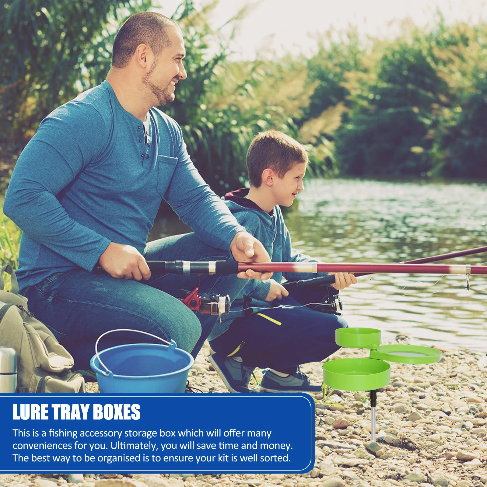 釣り用の小さな箱-防水プラスチック収納-ラウンドケース-耐久性のある品質-細かい仕上がり-釣り道具箱