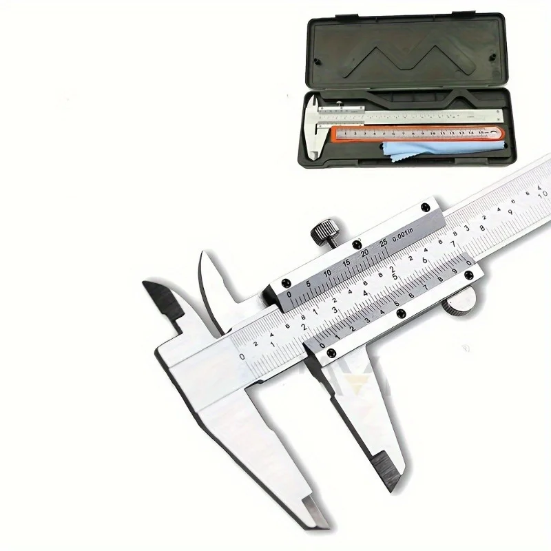 1/2Pcs 0-6 Inch 0-150mm Durable Vernier Caliper Manual Slide Measuring Tool High Precision 0.02mm 0.001 Accuracy Uncharged