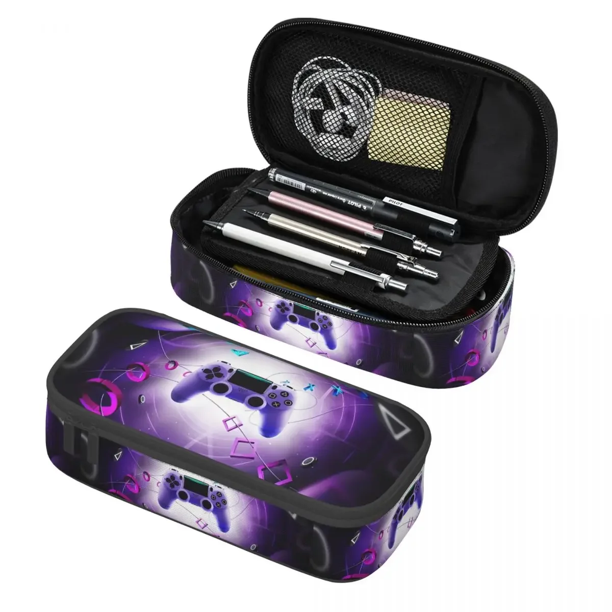 

Пенал для видеоигр с логотипом Kawaii Playstationations на заказ для девочек и мальчиков, большой пенал для хранения, школьные принадлежности