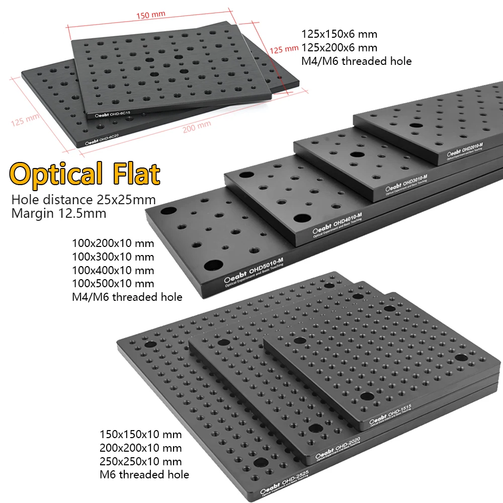 NEW Optical Flat Plate Optical Platform  M4 M6 Breadboard Experimental Fixed Plate Porous Aluminum Plate Optical Substrates